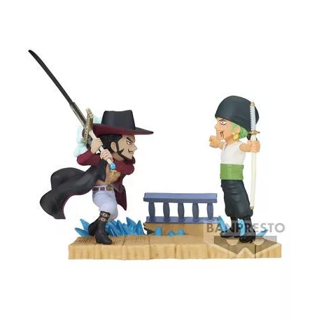 One Piece World Collectable Figure Log Stories-Roronoa Zoro Vs Dracule.Mihawk--BP88603P