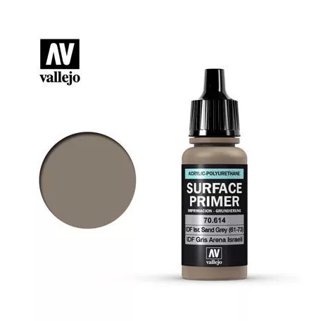Vallejo - Color / Surface Primer - IDF Israeli Sand Grey 61-73-70614