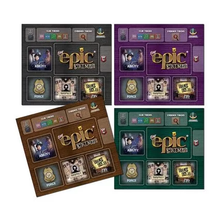 Tiny Epic Crimes 4 Pack Player Mats Retail Packed - EN-GLGTECA02