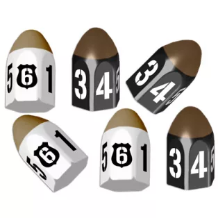 Tiny Epic Crimes 6 Pack Bullet Dice - EN-GLGTECA04