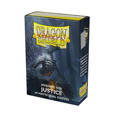Dragon Shield Sleeves - Japanese size - Matte Dual - Justice (60 Sleeves)-AT-15161