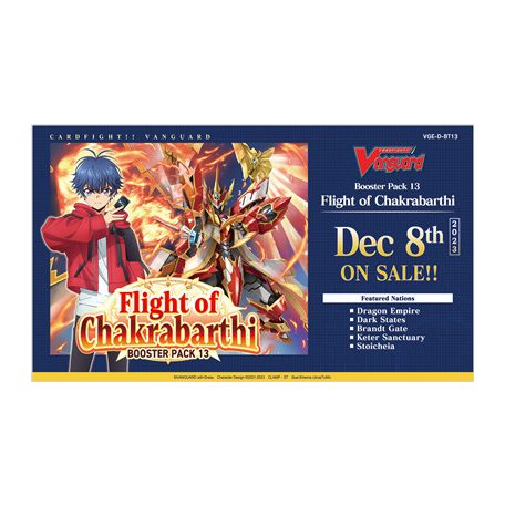 Cardfight!! Vanguard - Flight of Chakrabarthi Booster Display (16 Packs) - EN-VGE-D-BT13