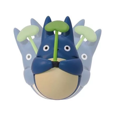 Round Bottomed Figurine Mid Totoro with leaf My Neighbor Totoro-Ensky-49662