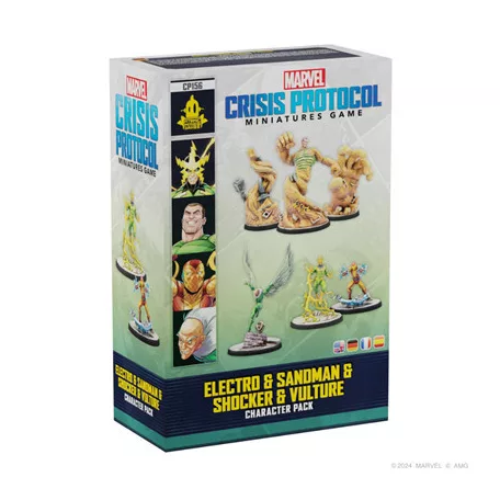 Marvel Crisis Protocol - Electro & Sandman & Shocker & Vulture - EN/DE/FR/SP-CP156
