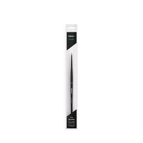 Vallejo - Brush / Pro Modeler - Natural Hair Round Brush No. 3/0-B01030