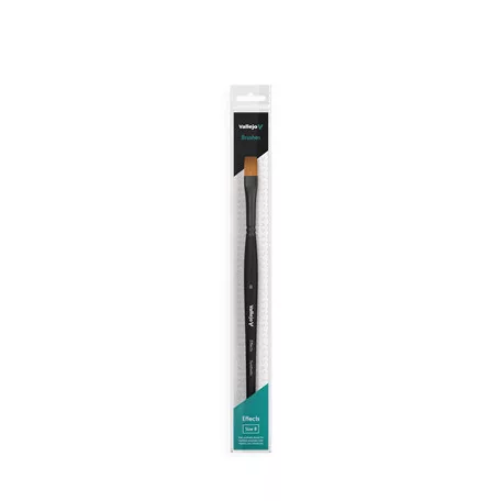 Vallejo - Brush / Effects - Flat Rectangular Synthetic Brush No. 8-B04008