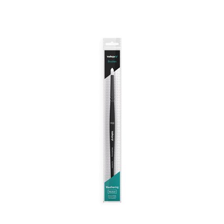 Vallejo - Brush / Weathering - Weathering Round Synthetic Brush Medium-B08002