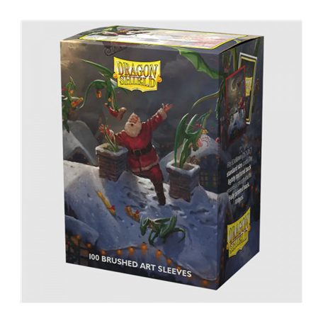 Dragon Shield Standard size Brushed Art Sleeves - Christmas 2023 (100 Sleeves)-AT-12101