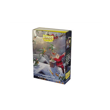 Dragon Shield Japanese size Brushed Art Sleeves - Christmas 2023 (60 Sleeves)-AT-12621