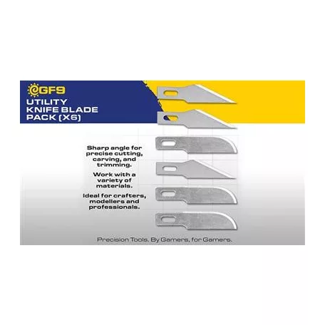 GF9 - Utility Knife Blade Pack (x6)-GF9T03
