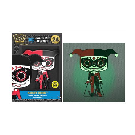 Funko POP! Pins: Batman - Harley Quinn (Dia De Los DC)-FKDCCPP0038