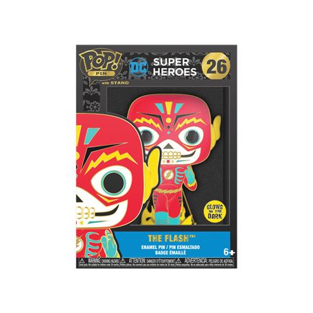 Funko POP! Pins: Batman - The Flash (Dia De Los DC) w/Ch (Glow)-FKDCCPP0042