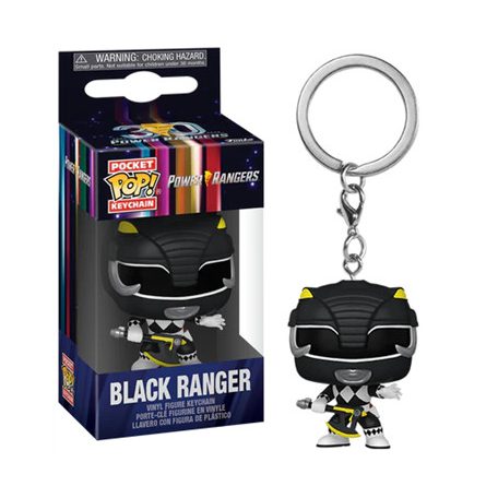 Funko POP! Keychain: MMPR 30th - Black Ranger-FK72149