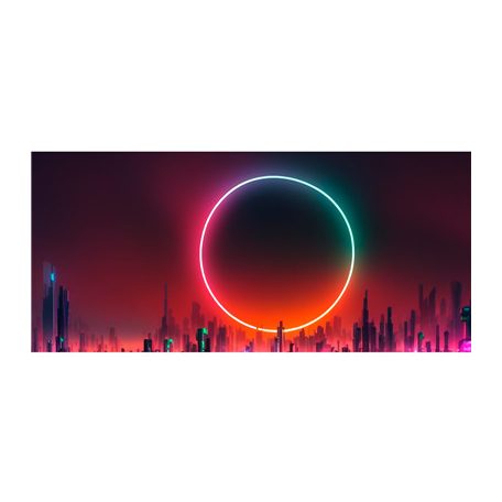 Kraken Wargames Gaming Mat - Neon Skylit-KWG-GMP-050