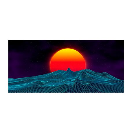 Kraken Wargames Gaming Mat - Retro Sun-KWG-GMP-054