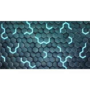 Kraken Wargames Playmat - Blue Hexx-KWG-BG-60