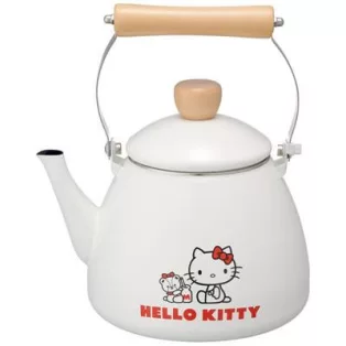 Enamel Tea Kettle Tiny Chum - Hello Kitty-SKATER-HK-56670