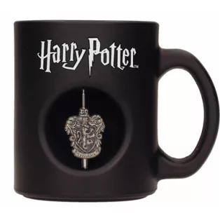 Gryffindor Emblem 3D Rotating Emblem Black Mug Harry Potter-SDTWRN22000