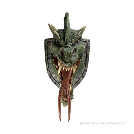 D&D Replicas of the Realms: Green Dragon Trophy Plaque- EN-WZK68511