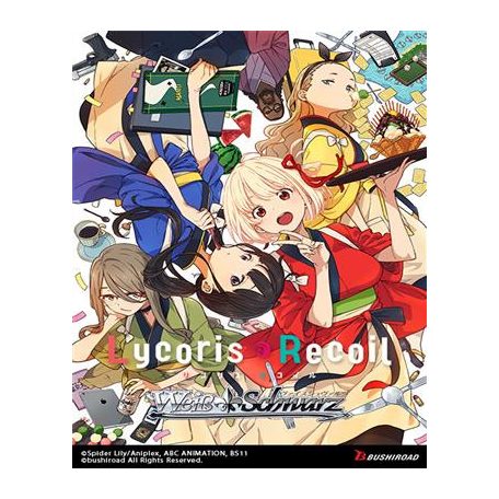 Weiß Schwarz - Lycoris Recoil Trial Deck Display (6 Decks) - EN-WSE-LRC-W105-TD
