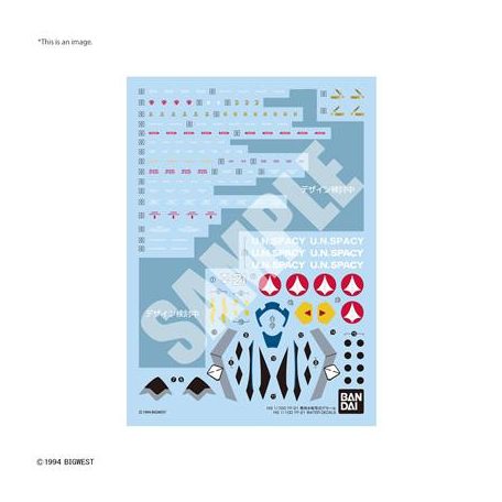 HG 1/100 YF-21 WATER DECALS-MK66281