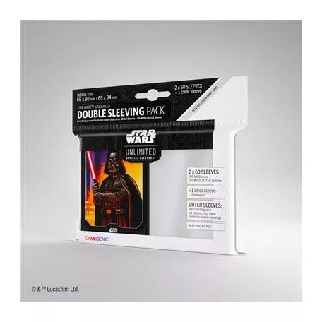 Gamegenic - Star Wars: Unlimited Art Sleeves Double Sleeving Pack - Darth Vader-GGS15033ML