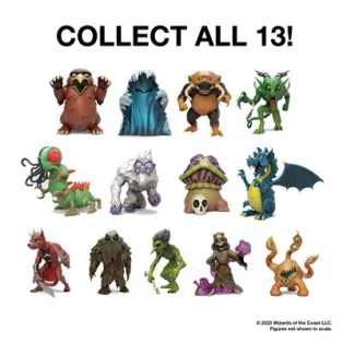 Dungeons & Dragons: 3 inch Vinyl Mini - Monster Series 2: D&D 1e Display by Kidrobot-KR68322