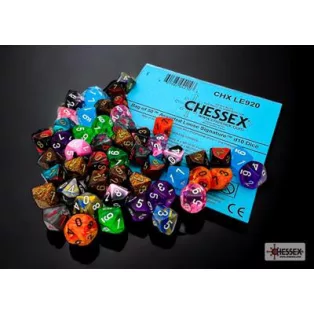 Chessex Bag of 50 Assorted Loose Mini-Polyhedral d10s - 3rd Release-LE920