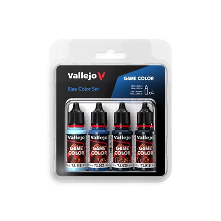 Vallejo - Game Color / 4 colors - Blue Color Set 18 ml-72376