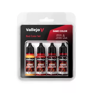 Vallejo - Game Color / 4 colors - Red Color Set 18 ml-72377