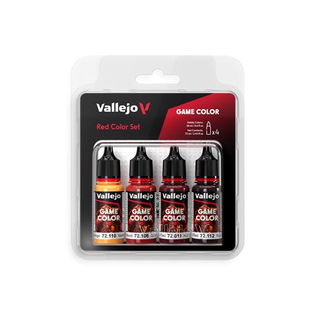 Vallejo - Game Color / 4 colors - Red Color Set 18 ml-72377
