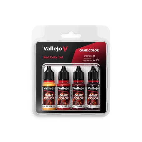 Vallejo - Game Color / 4 colors - Red Color Set 18 ml-72377