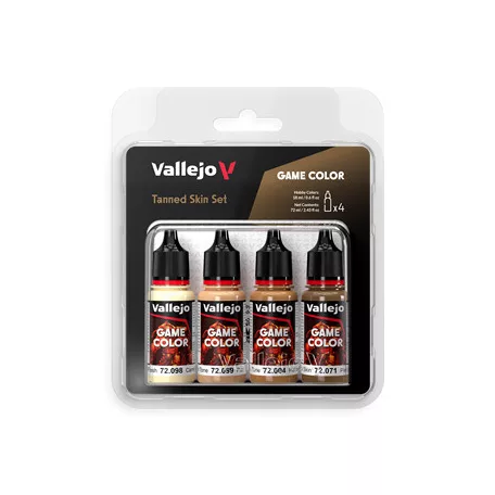 Vallejo - Game Color / 4 colors - Tanned Skin Set 18 ml-72380