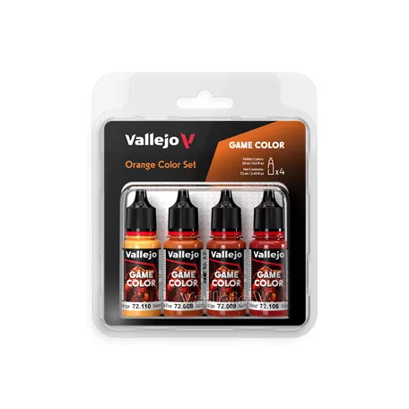 Vallejo - Game Color / 4 colors - Orange Color Set 18 ml-72381