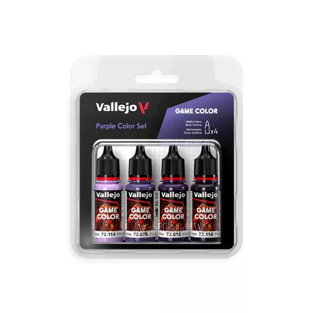 Vallejo - Game Color / 4 colors - Purple Color Set 18 ml-72382