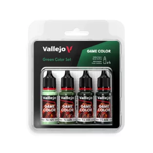 Vallejo - Game Color / 4 colors - Green Color Set 18 ml-72384