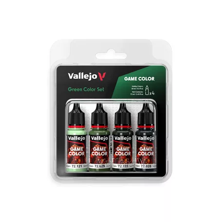 Vallejo - Game Color / 4 colors - Green Color Set 18 ml-72384