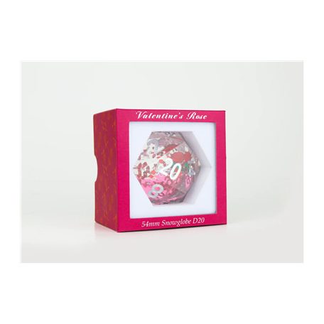 Sirius Dice - Valentine Rose 54mm snowglobe D20-SDZ0012-12