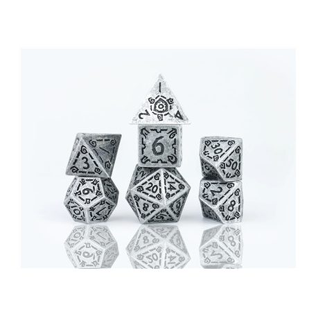 Sirius Dice - Dice Set - Illusory Metal - Silver-SDZ0017-02