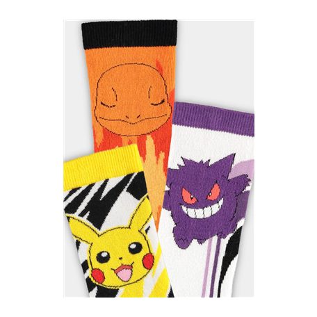 Pokémon - Crew Socks (3Pack) - 43/46-CR875273POK-43/46