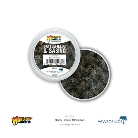 Battlefields & Basing: Black Lichen (180ml)-849110035