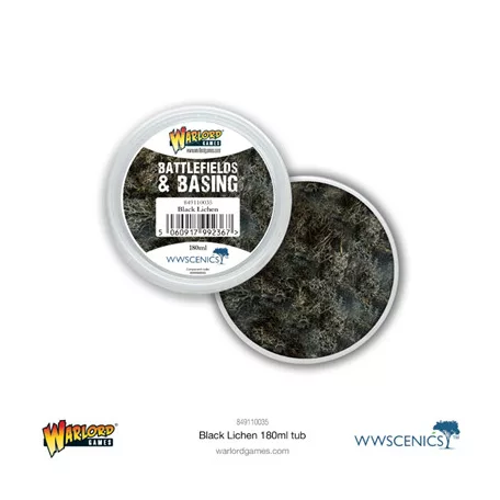 Battlefields & Basing: Black Lichen (180ml)-849110035