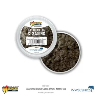 Battlefields & Basing: Scorched 2mm Static Grass (180ml)-849110041