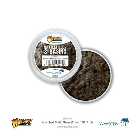 Battlefields & Basing: Scorched 2mm Static Grass (180ml)-849110041