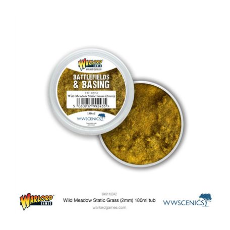 Battlefields & Basing: Wild Meadow 2mm Static Grass (180ml)-849110042