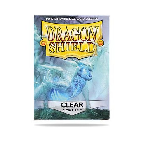 Dragon Shield Standard Sleeves - Matte Clear (100 Sleeves)-AT-11001