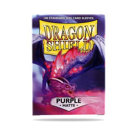 Dragon Shield Standard Sleeves - Matte Purple (100 Sleeves)-AT-11009