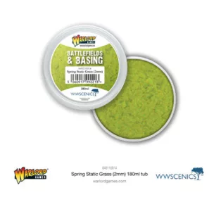 Battlefields & Basing: Spring 2mm Static Grass (180ml)-849110014