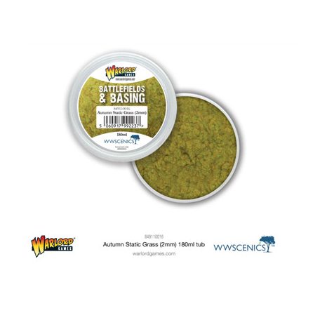 Battlefields & Basing: Autumn 2mm Static Grass (180ml)-849110016