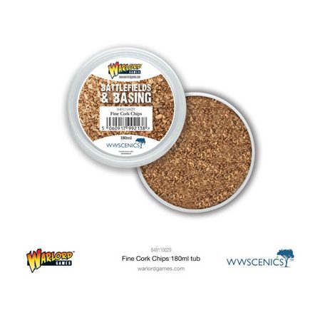 Battlefields & Basing: Fine Cork Chips (180ml)-849110029